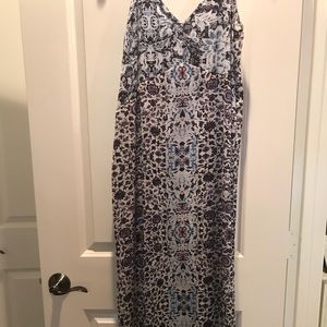 Spaghetti strap long slip dress